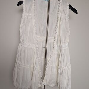 Maurices White Smocked Top